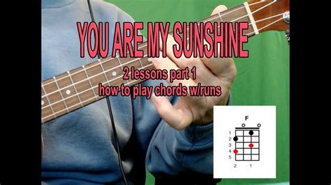 You Are My Sunshine Part How To Play Ukulele Youtube