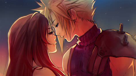 Wallpaper Illustration Anime Red Cloud Strife Final Fantasy