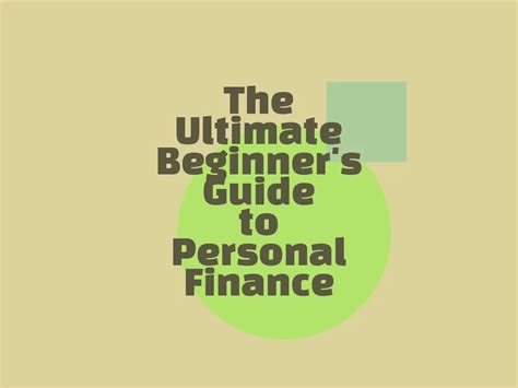 The Ultimate Beginners Guide To Personal Finance 서식드림
