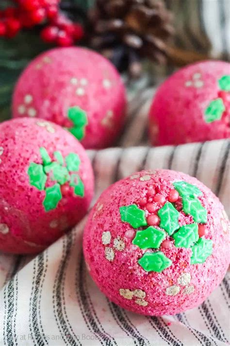 Make These Fun Holly Bath Bombs For An Easy Diy T