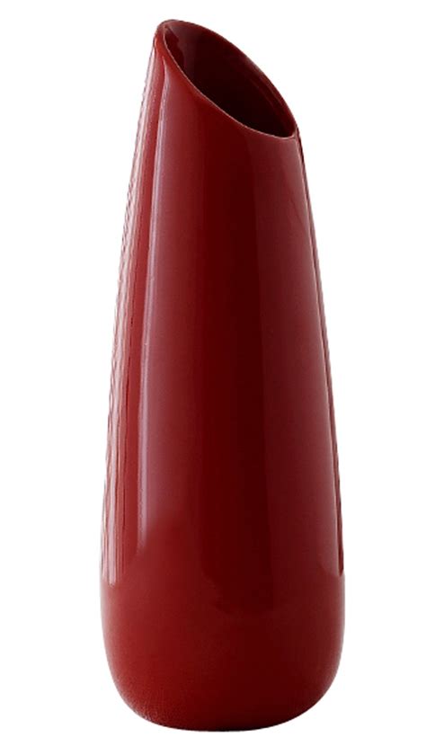 Tall Red Vase Decor For You