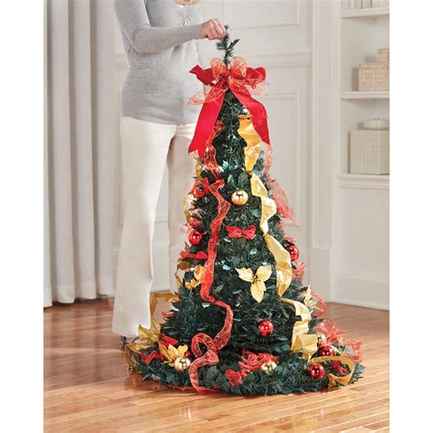 Brylanehome Christmas Fully Decorated Pre Lit Pop Up Christmas Tree Ebay