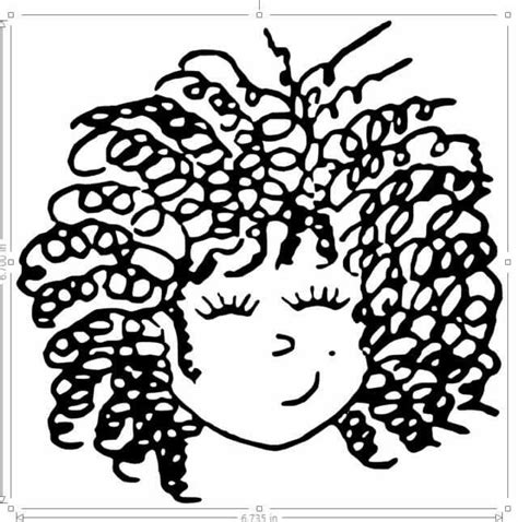 Curly Hair Clip Art Clip Art Library