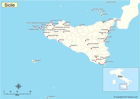 Carte Et Plan Du Guide De Sicile