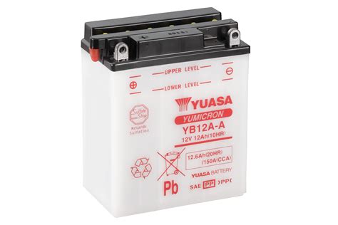 A good battery is a synonym for a great performance, durability, and safety. Yuasa Motorcycle Battery YB12A-A 12V 12.0Ah From County ...