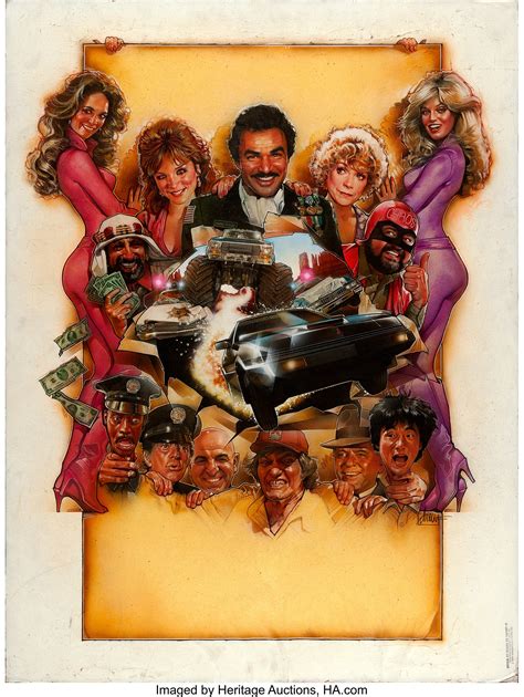 Cannonball Run Ii By Drew Struzan Warner Brothers 1984 Original