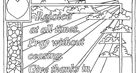Coloring Pages For Kids By Mr Adron 1 Thessalonians 516 18 Printable