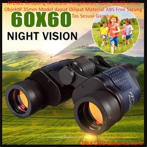 Jual APEXEL Teropong Binocular Penglihatan Tajam 60x60 Lensa Objektif