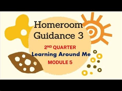 Homeroom Guidance Grade 3 MODULE 5 2ND QUARTER YouTube
