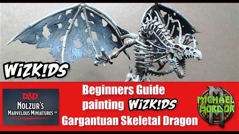 Wizkids Beginners Painting Guide Gargantuan Skeletal Dragon Dandd