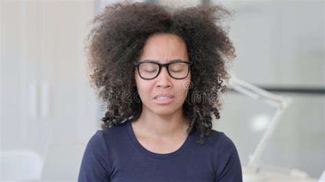 Sad African Woman Crying At Camera Stock Image Image Of Trader