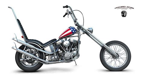 Harley Davidson Panheads Captain America Chopper Version Harley