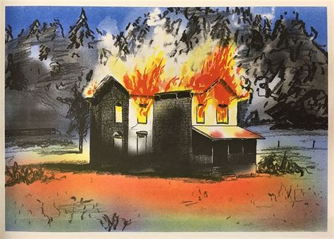 Burning House Burning House Art Painting