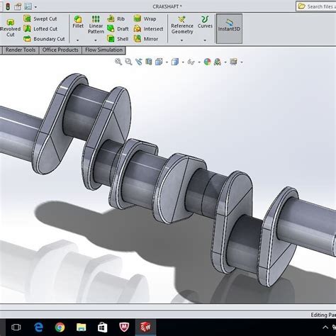 Crankshaft Of V6 Ic Engine In 2021 Mechanical Engineering Design
