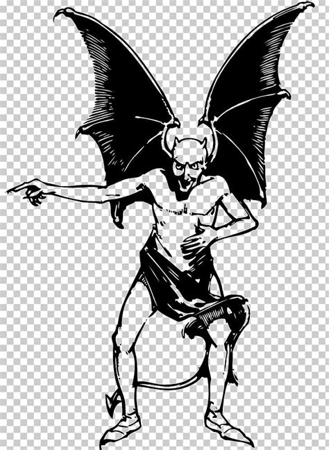 Lucifer Satan Devil Png Clipart Angel Art Black And White
