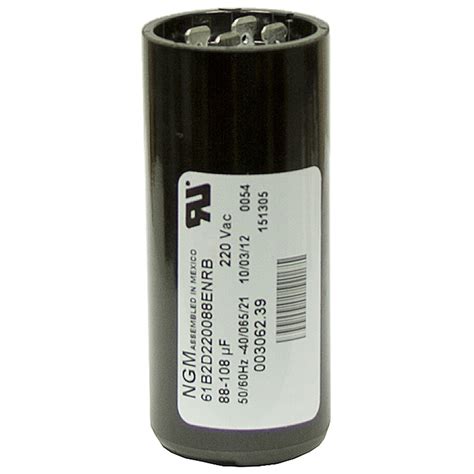 88 108 Mfd 220 Volt Ac Start Capacitor Ngm 61b1d220036nnrb Motor