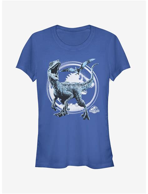 Jurassic World Fallen Kingdom Dinosaur Battle Girls T Shirt Grey Hot Topic