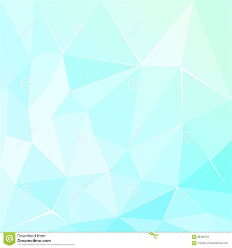 Abstract Polygonal Geometric Facet Turquoise Background Stock Vector