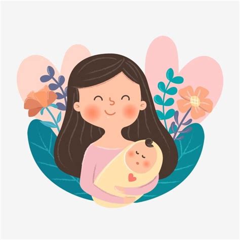 Madre Que Amamanta A Su Bebé Ilustración Del Vector Ilustración De 66e