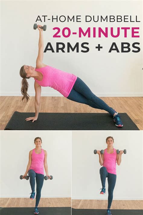 Arms Abs Dumbbell Burnout 8 Exercises To Tone Up Nourish Move Love