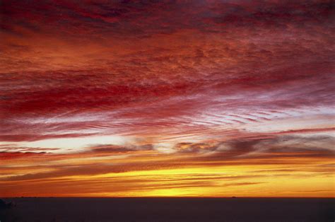 High Altitude Stratus Clouds At Sunset Photograph By David Parker