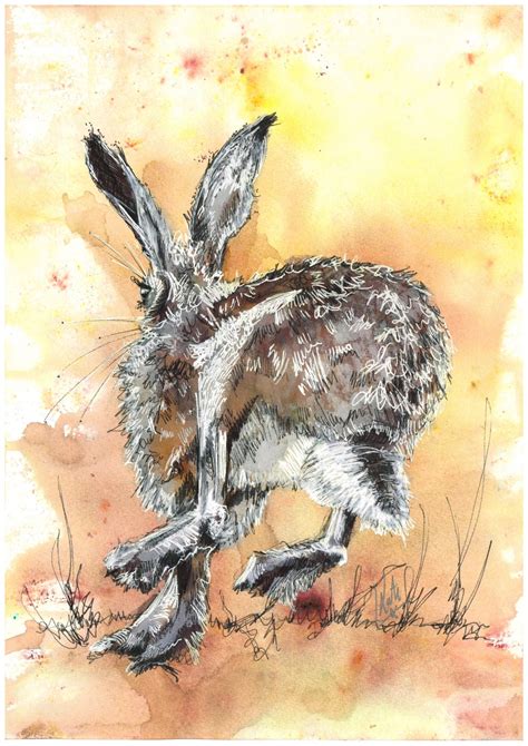 Hare Painting Hare Art Wildlife Art Hare Giclee Print Hare