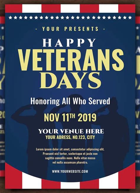 Us Veterans Day Flyer By Setiadikaryapertiwi On Envato Elements Flyer