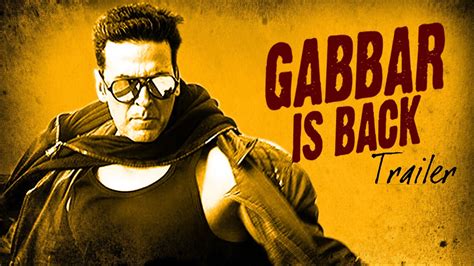 Gabbar Is Back Official Trailer Released Akshay Kumar Shruti Hassan