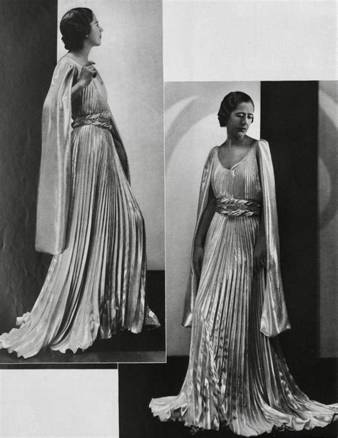 Pin By 1930s Womens Fashion On 1930s Evening Wear Pleats Fashion