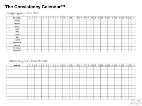 The Consistency Calendar Have You Tried It Yet
