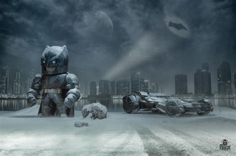 Batman Outside Gotham With Batmobile Wallpaperhd Superheroes