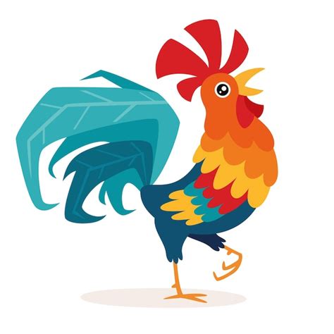 Premium Vector Cartoon Illustration Of A Rooster