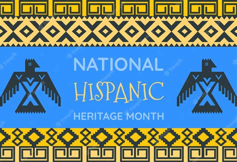 Premium Vector National Hispanic Heritage Month Celebrated From 15