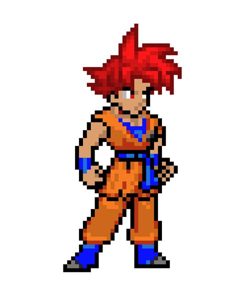 Goku Ssg Pixel Art Maker