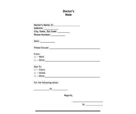 You must provide evidence of sickness in order to receive a backdated sick note. 25 Free Printable Doctor Notes Templates for Work (Updated ...