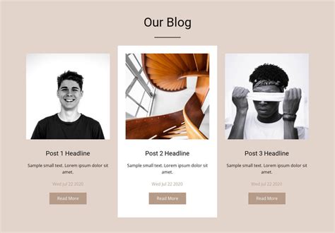Our Blog HTML Template