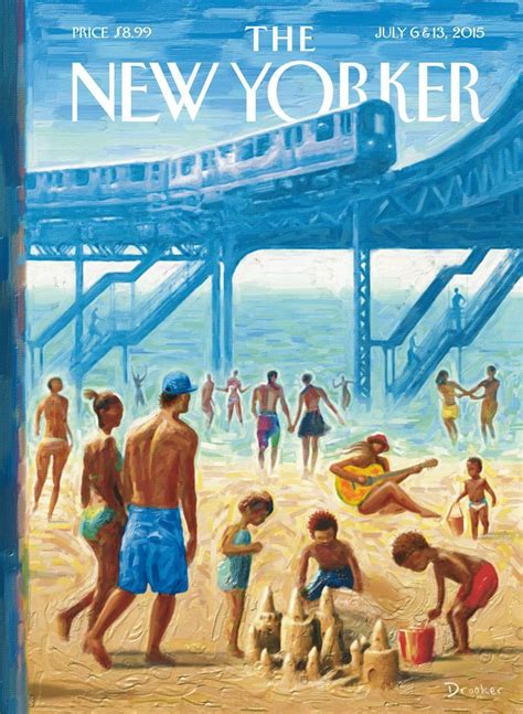 The New Yorker Jul 06 15 Digital New Yorker Covers The New Yorker Rockaway Beach
