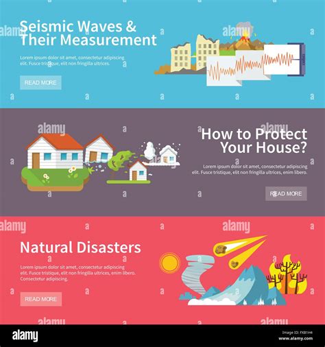 Natural Disaster Banners Stock Vector Image And Art Alamy