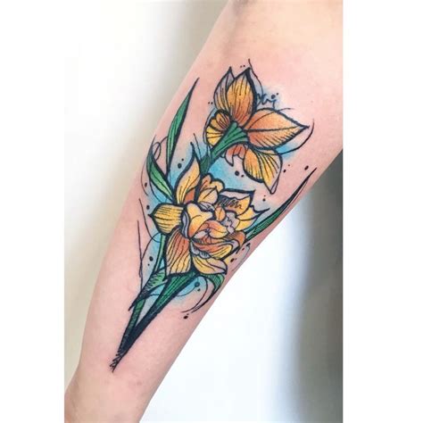 Top 25 Daffodil Tattoos Littered With Garbage Daffodil Tattoo