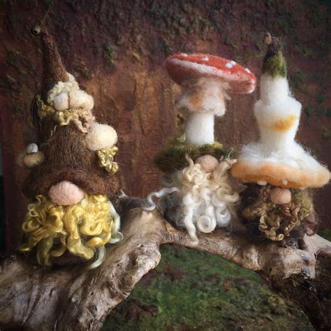 Mushroom Gnomes Different Colors Fall Gnome Gnome T Etsy