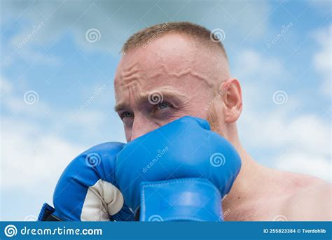 Boxer In A Fight Fist Fight Strong Man Strong Body Boxing Outdoor