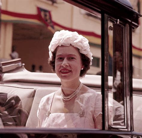 december 1961 queen elizabeth ii in accra ghana during the royal tour of west africa circa