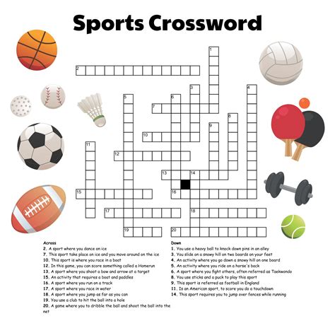 6 Best Images Of Sport Crossword Printable Printable Sports Crossword