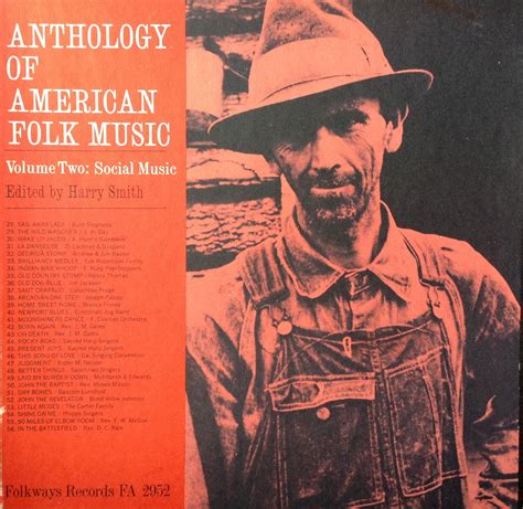 Harry Smith Compiler Anthology Of American Folk Music 2 Social