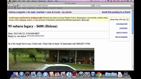 After sifting through a few listings on the site. Craigslist Helena MT Used Cars and Trucks - For Sale by ...