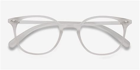 Hubris Round Matte Clear Full Rim Eyeglasses Eyebuydirect