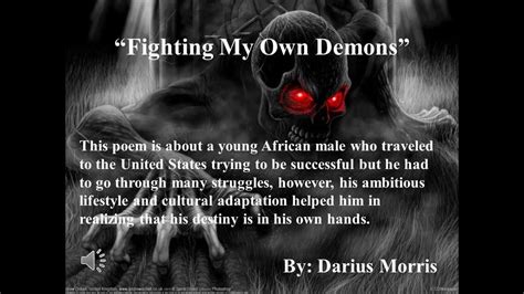 Fighting My Own Demons Emotional African Poetry Youtube