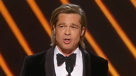 Brad Pitt Gives Emotional Speech After Oscar Win For Best Supporting