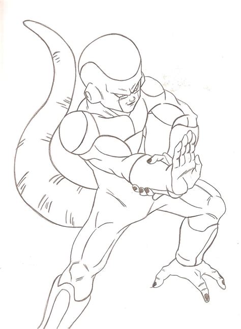 Dragon Ball Z Frieza 3 Coloring Page Anime Coloring Pages Aria Art