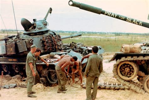 M48a3 Patton Tanks Usmc M48a3 Patton Tanks In Vietnam Broń
